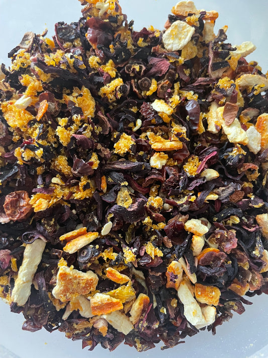 Hibiscus Flower/Rose Hips and Orange Peel Blend