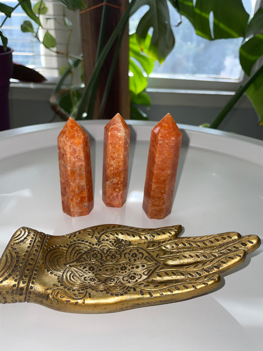 Orange Calcite Mini Points