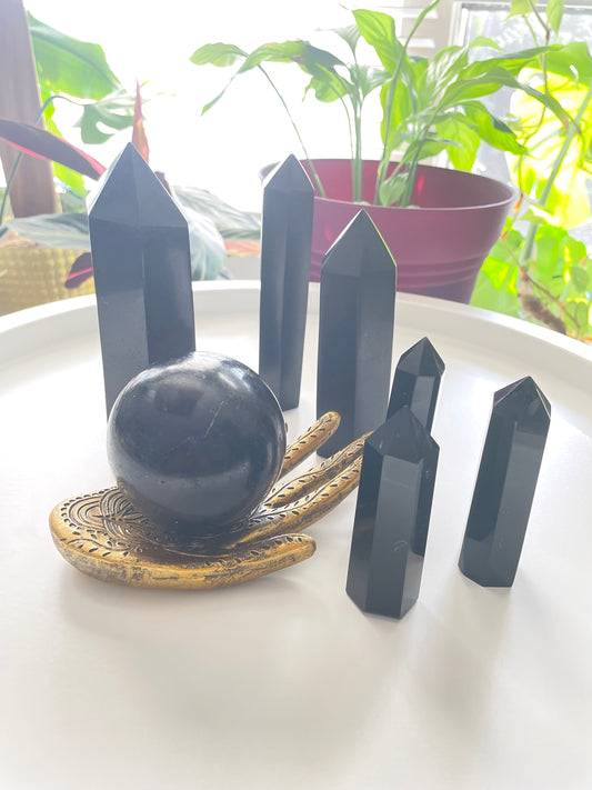 Black Tourmaline Mini Points