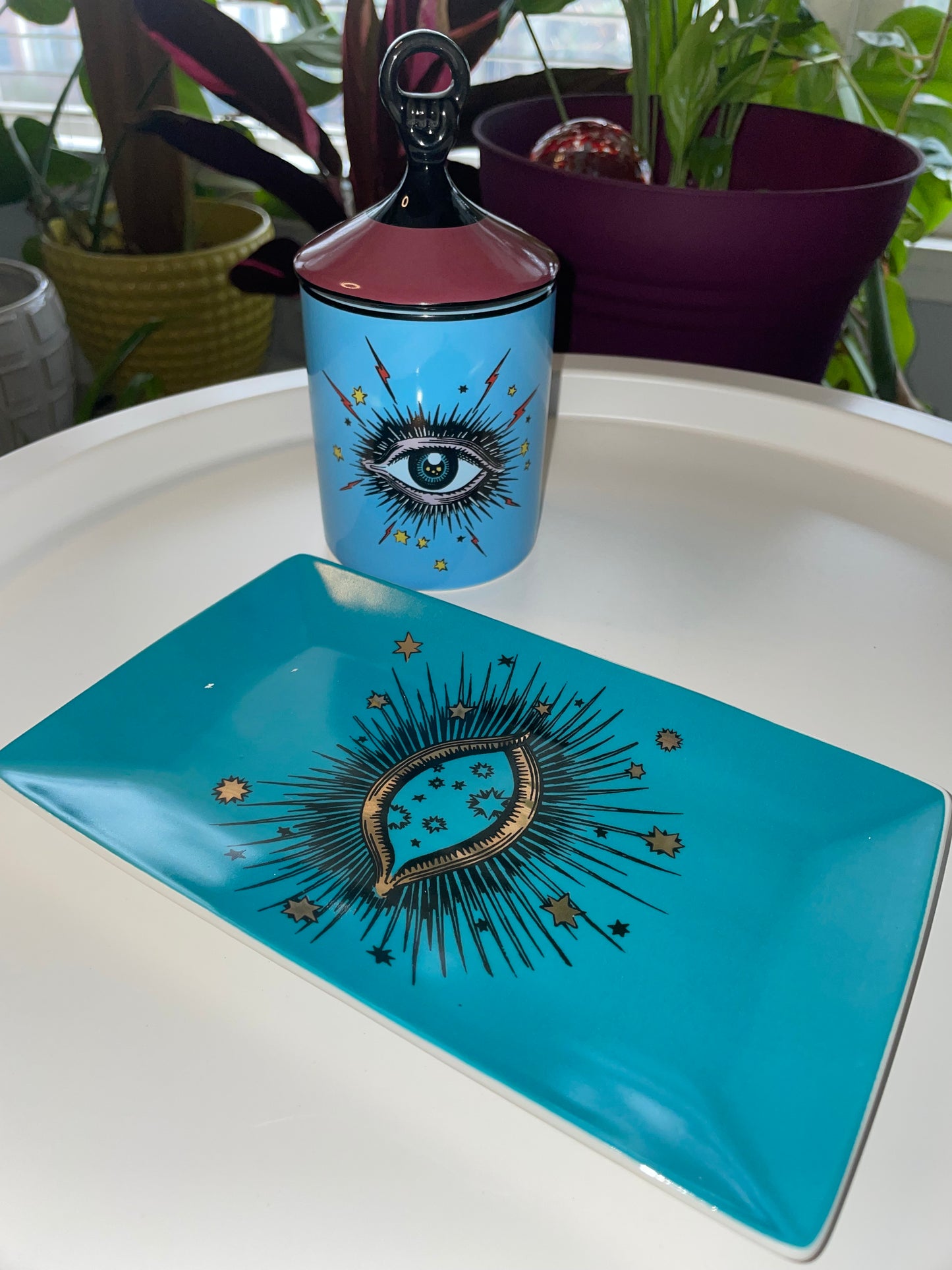 Evil Eye Jar and Jewelry Tray