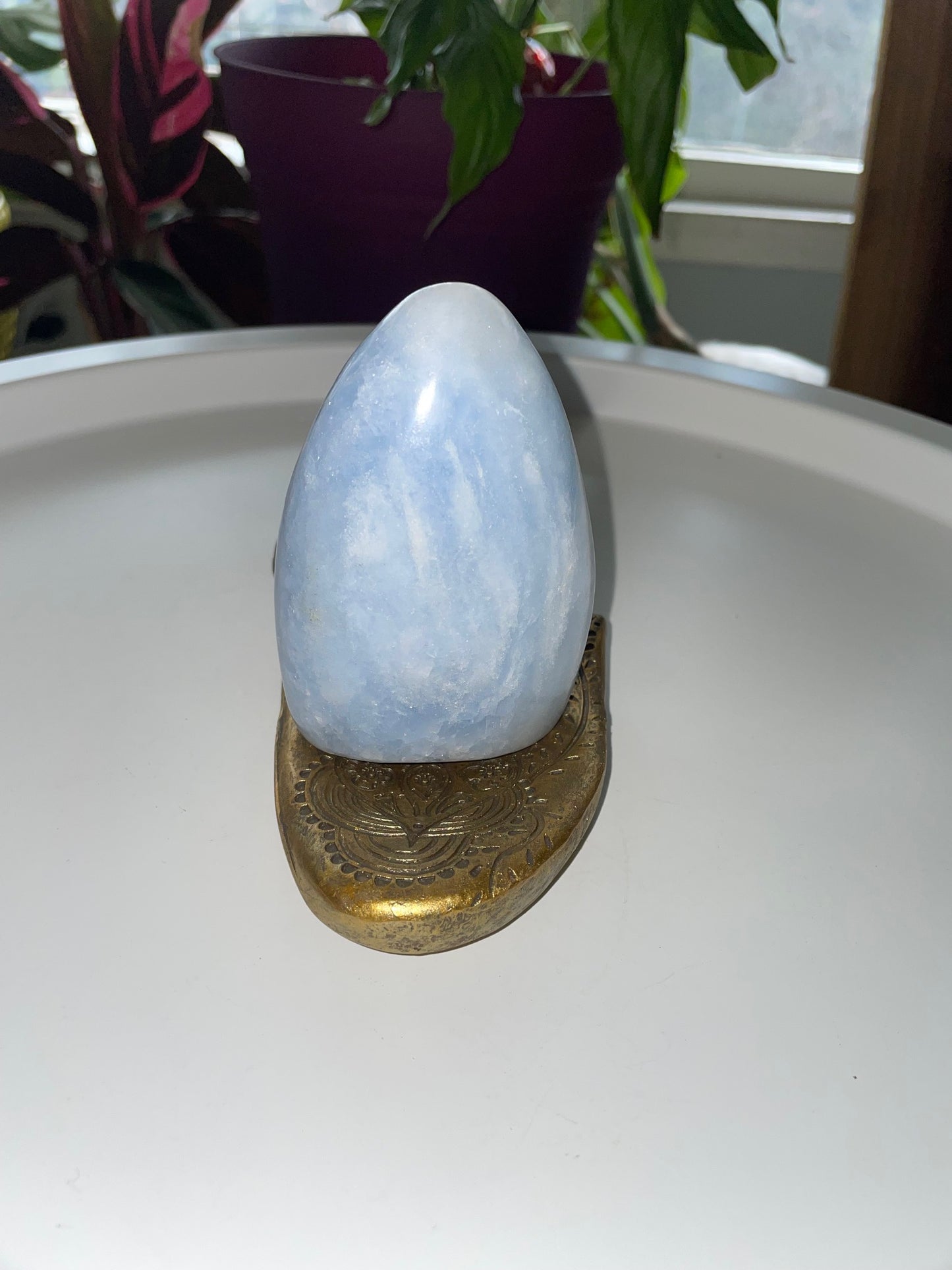 Blue Calcite Egg