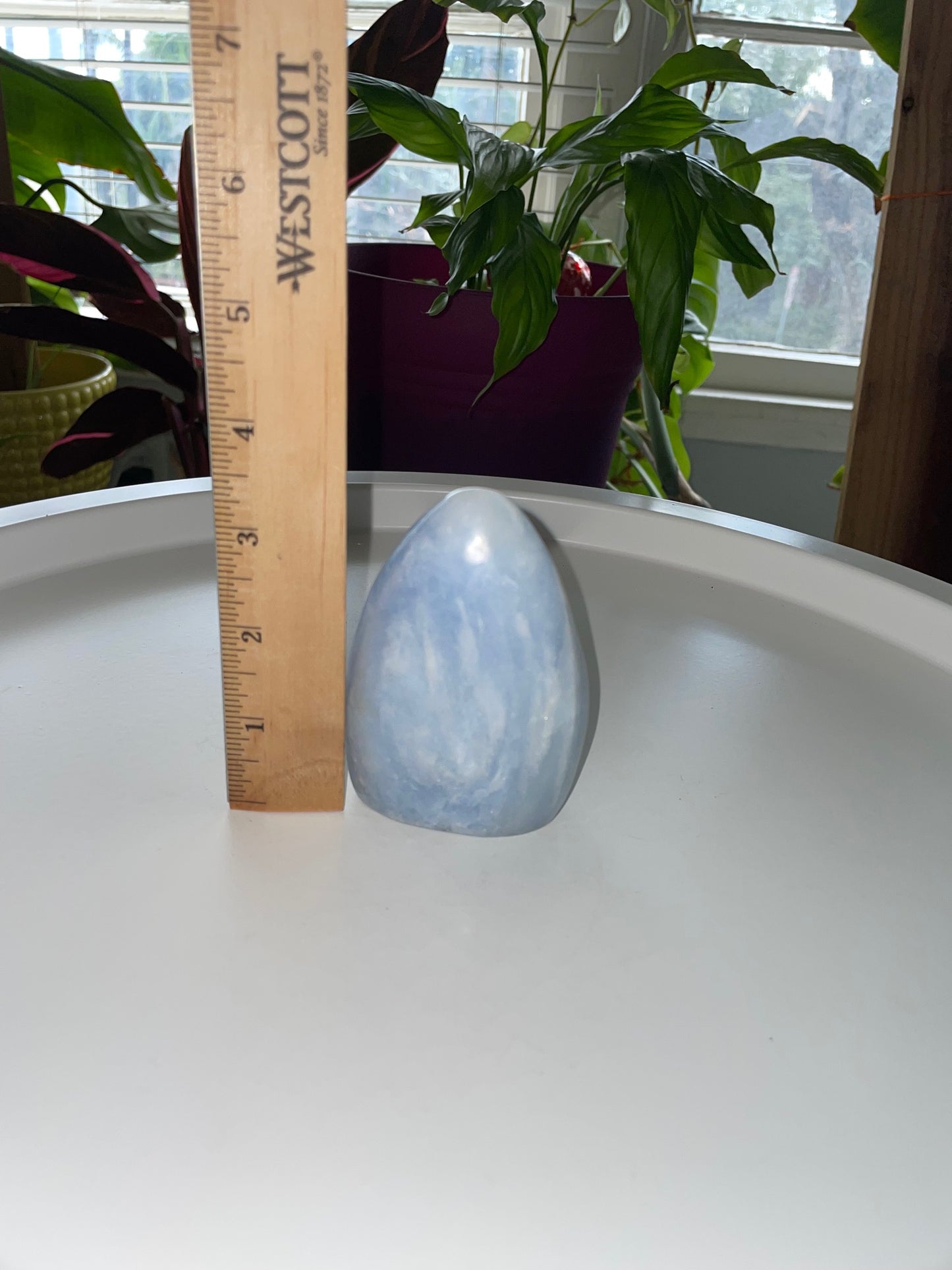 Blue Calcite Egg