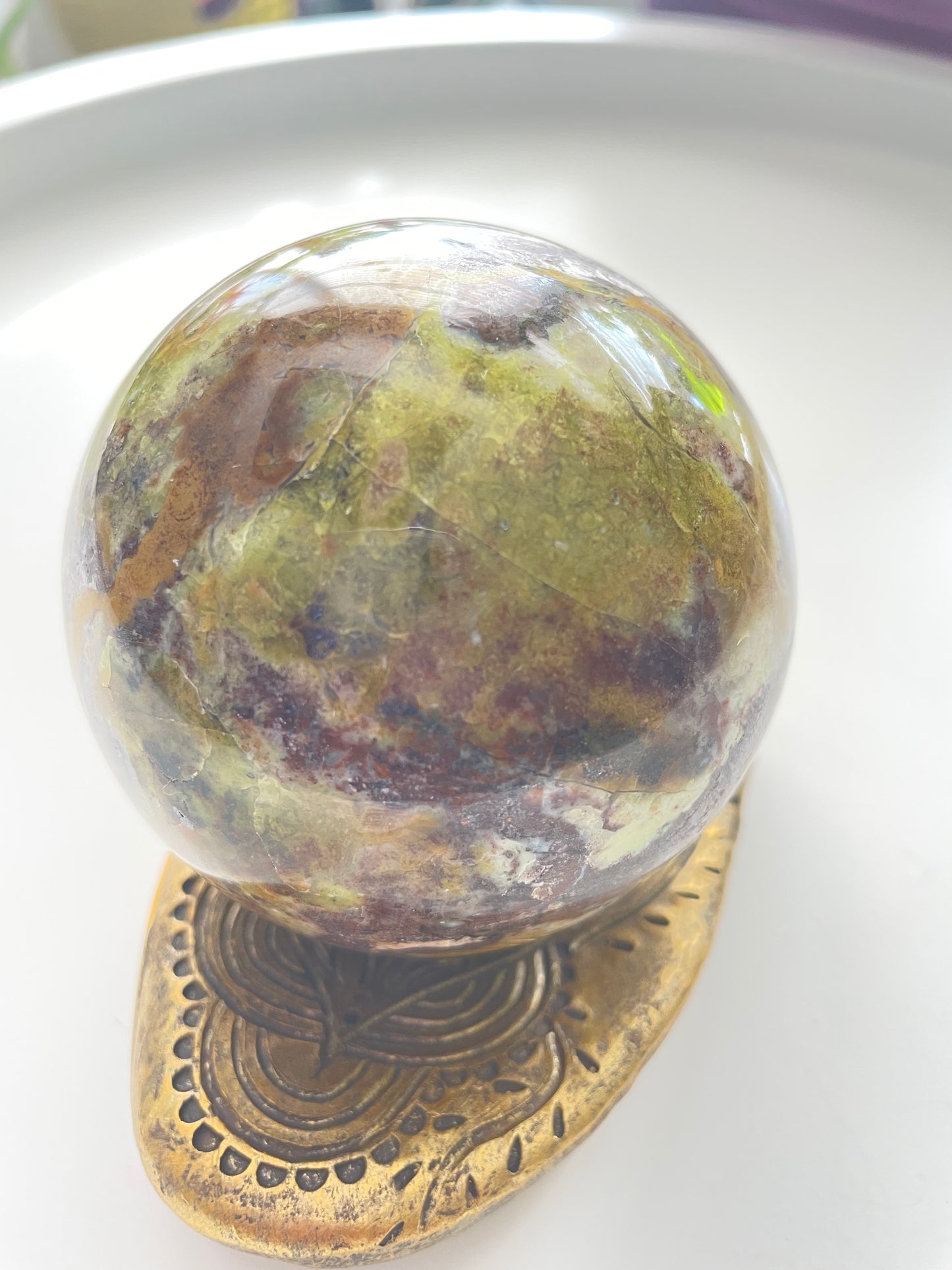 Green Opal Sphere