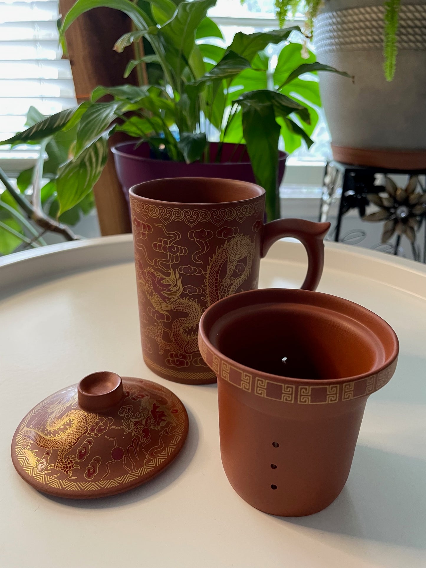 Ceramic Tea infuser-Orange