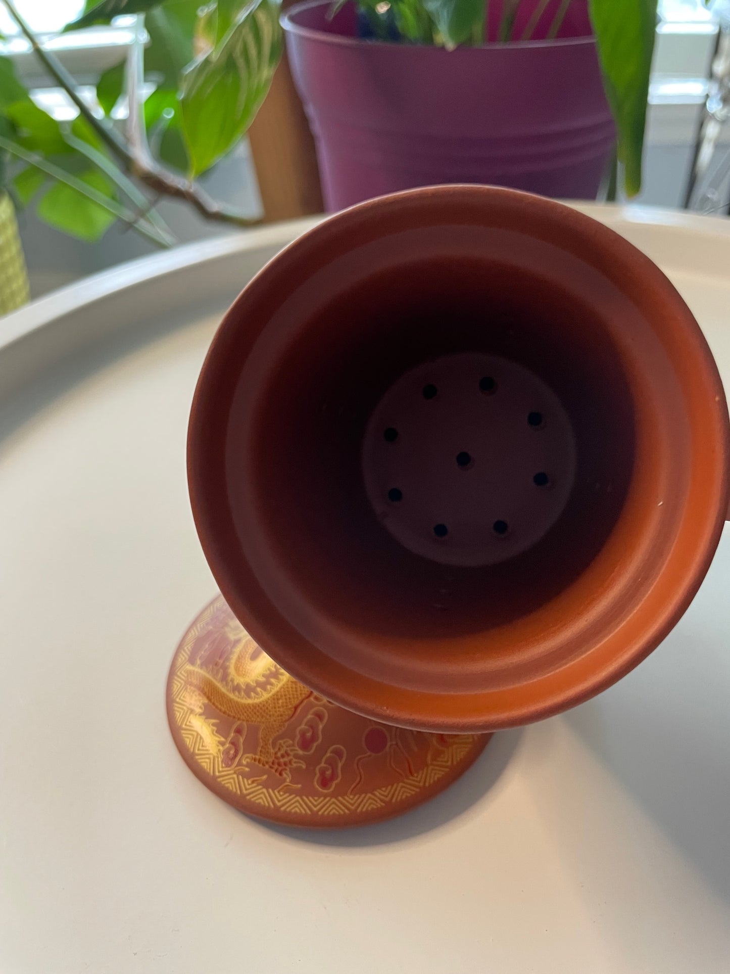 Ceramic Tea infuser-Orange