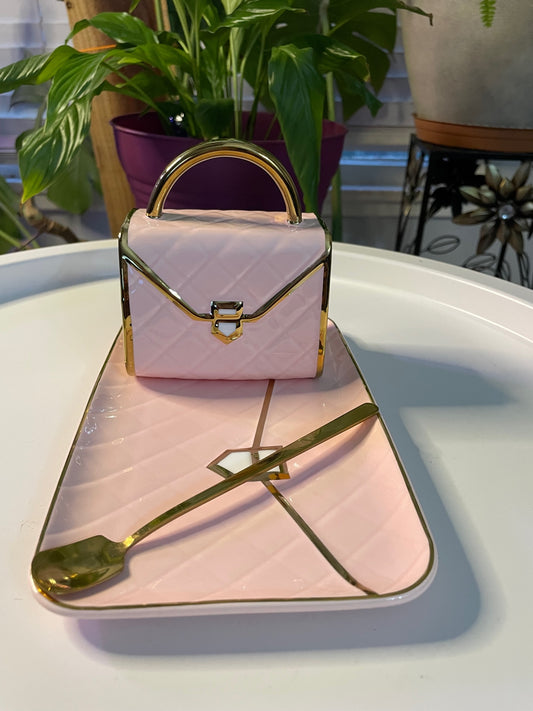 Pink Handbag Tea Cup