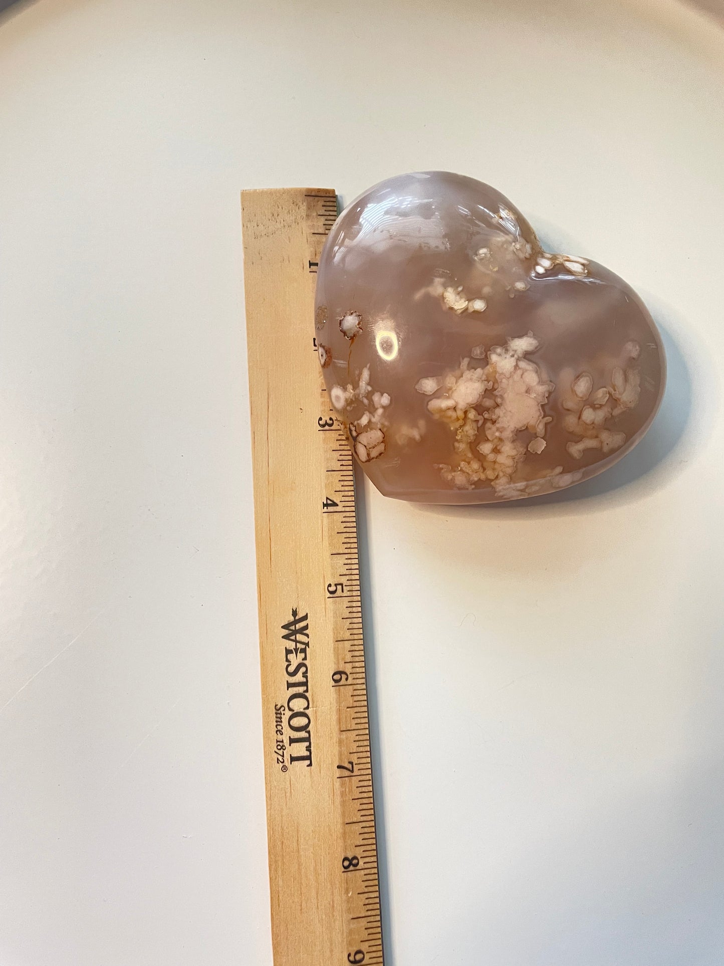 Rhodonite Agate Hearts