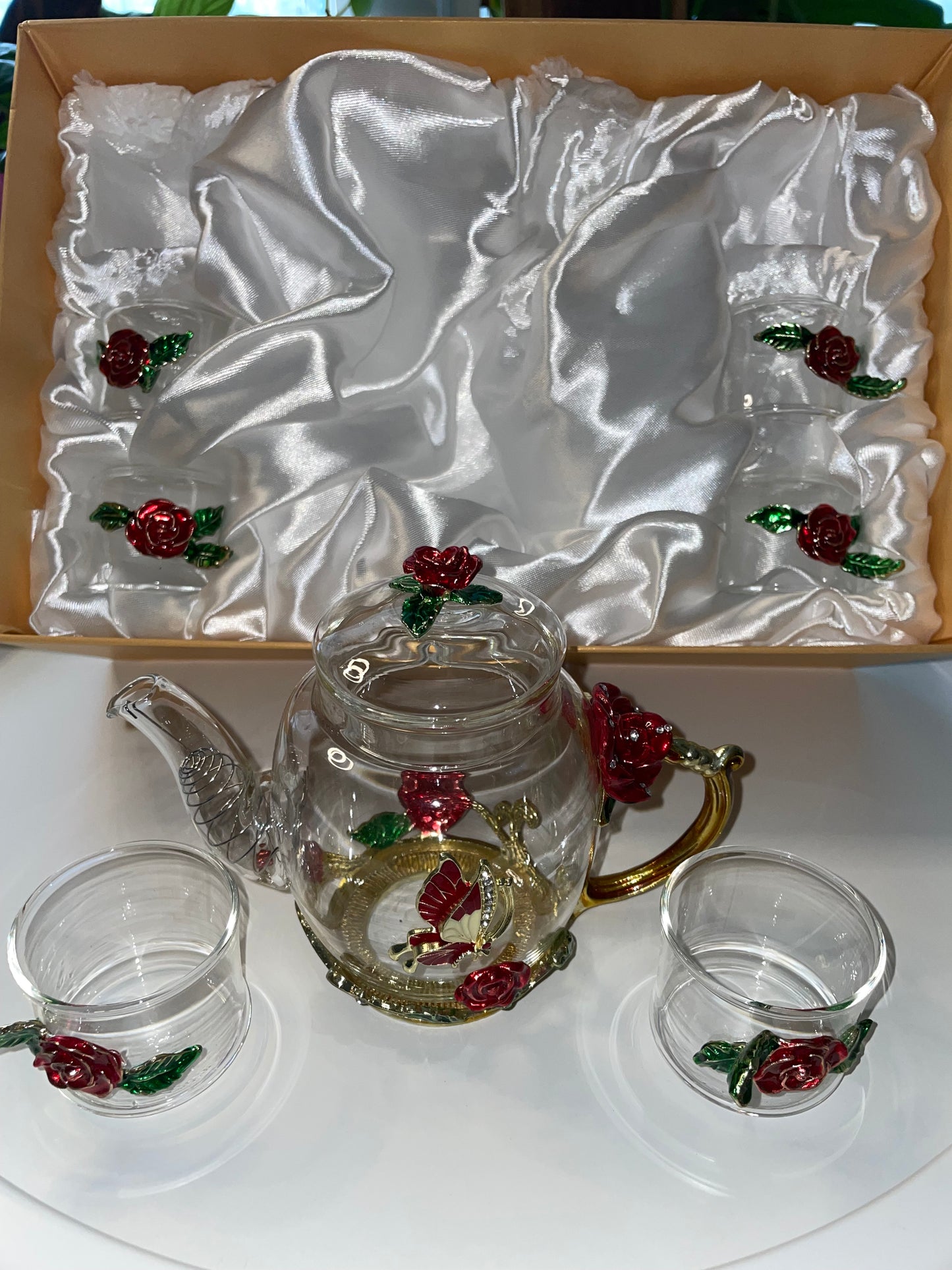 Rose Tea Pot Set