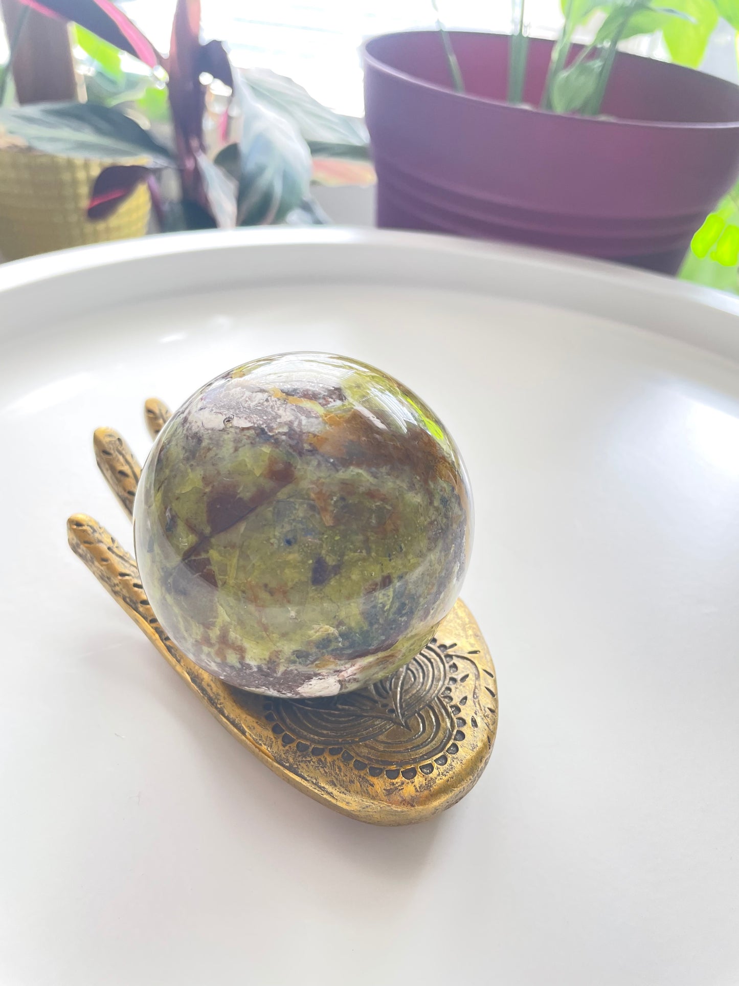 Green Opal Sphere